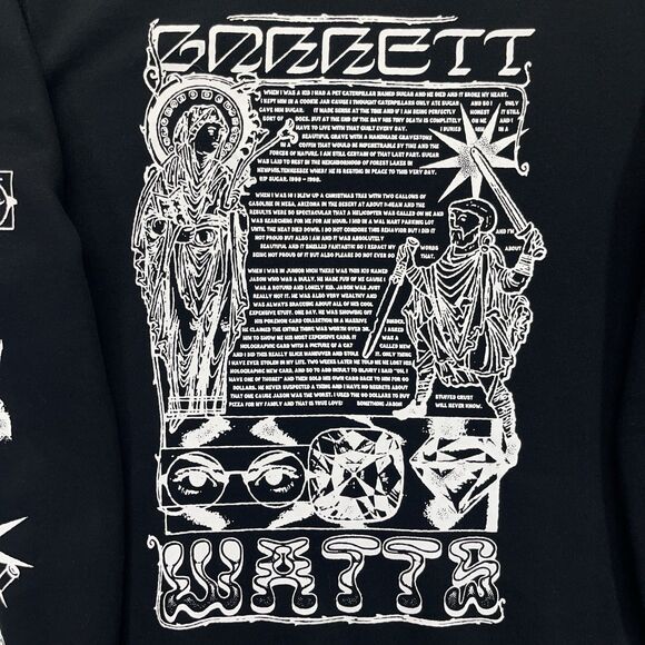 Things By Garrett Crewneck Sweatshirt Men’s Large Black Pullover - Picture 2 of 12